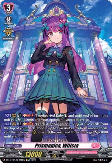 Prismagica, Wilista (SP) (D-LBT01/SP04EN), D-LBT01: Lyrical Melody — Vanguard card price