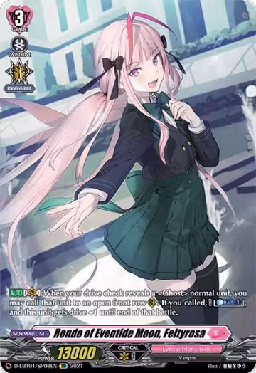 Rondo of Eventide Moon, Feltyrosa (SP) (D-LBT01/SP08EN), D-LBT01: Lyrical Melody — Vanguard card price