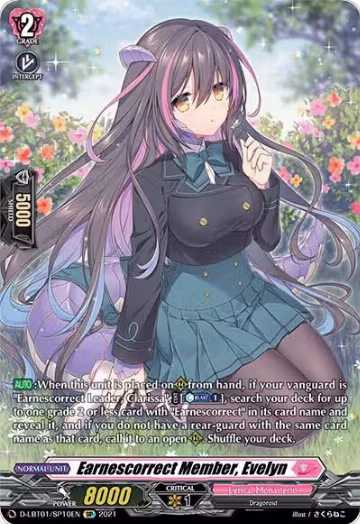 Earnescorrect Member, Evelyn (SP) (D-LBT01/SP10EN), D-LBT01: Lyrical Melody — Vanguard card price