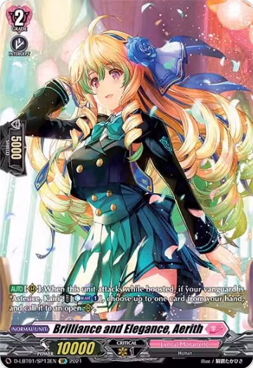 Brilliance and Elegance, Aerith (SP) (D-LBT01/SP13EN), D-LBT01: Lyrical Melody — Vanguard card price