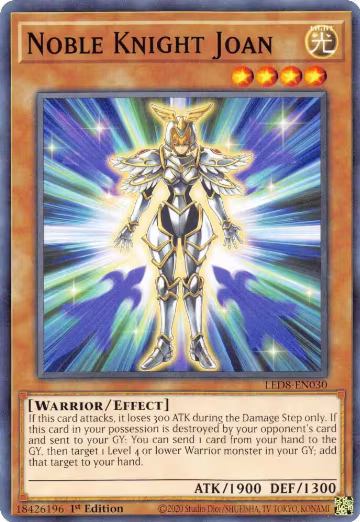 Noble Knight Joan (LED8-EN030), Legendary Duelists: Synchro Storm — Yu-Gi-Oh! card price