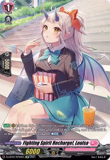 Fighting Spirit Recharge!, Louisa (SP) (D-LBT01/SP20EN), D-LBT01: Lyrical Melody — Vanguard card price