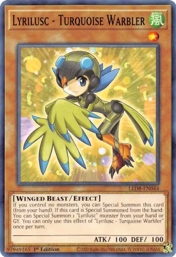 Lyrilusc - Turquoise Warbler (LED8-EN044), Legendary Duelists: Synchro Storm — Yu-Gi-Oh! card price