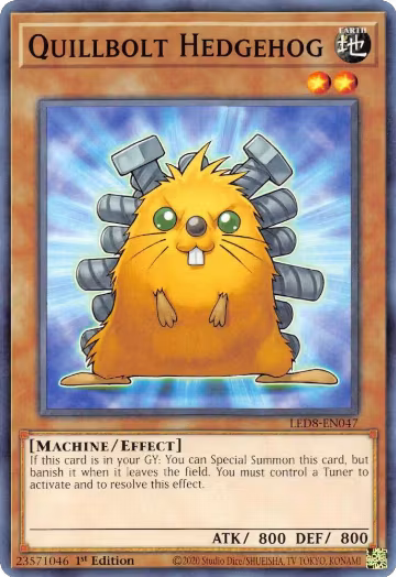 Quillbolt Hedgehog (LED8-EN047), Legendary Duelists: Synchro Storm — Yu-Gi-Oh! card price