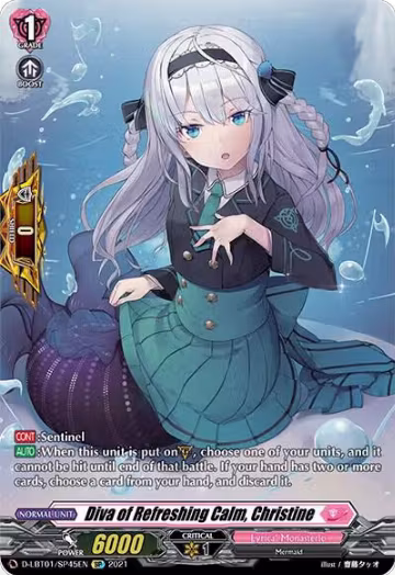 Diva of Refreshing Calm, Christine (SP) (D-LBT01/SP45EN), D-LBT01: Lyrical Melody — Vanguard card price