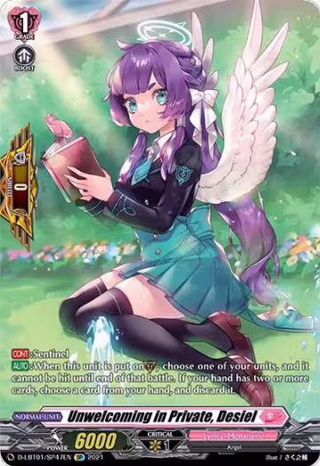 Unwelcoming in Private, Desiel (SP) (D-LBT01/SP47EN), D-LBT01: Lyrical Melody — Vanguard card price
