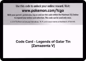 Code Card - Legends of Galar Tin [Zamazenta V], Rebel Clash — Pokémon card price