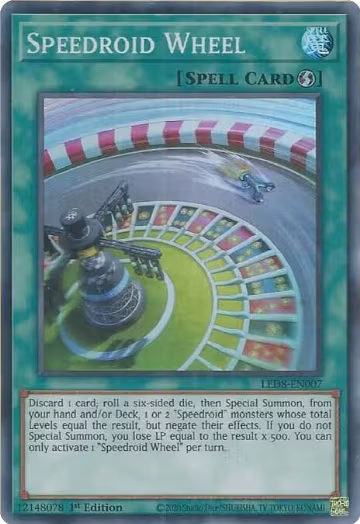 Speedroid Wheel (LED8-EN007), Legendary Duelists: Synchro Storm — Yu-Gi-Oh! card price