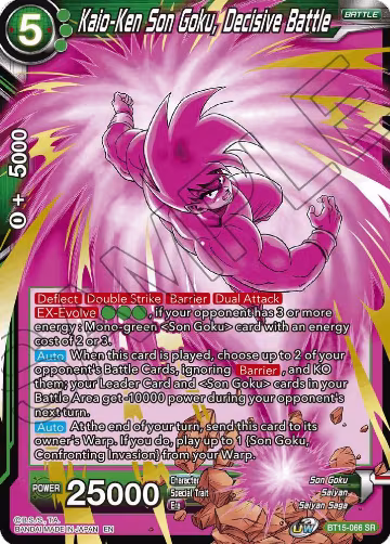Kaio-Ken Son Goku, Decisive Battle (BT15-066), Saiyan Showdown — DB Super card price
