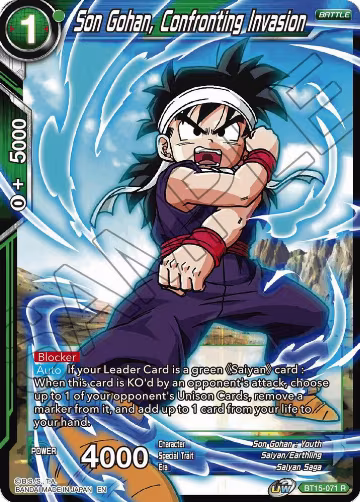 Son Gohan, Confronting Invasion (BT15-071), Saiyan Showdown — DB Super card price