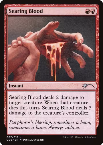 Searing Blood (7), Unique and Miscellaneous Promos — Magic card price