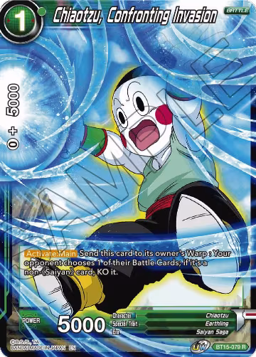 Chiaotzu, Confronting Invasion (BT15-079), Saiyan Showdown — DB Super card price