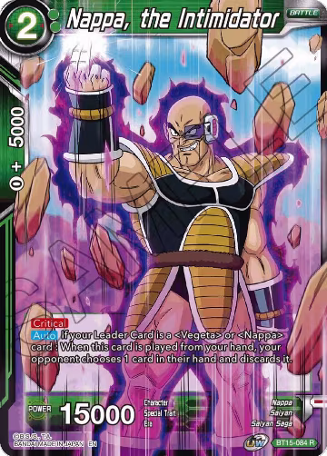 Nappa, the Intimidator (BT15-084), Saiyan Showdown — DB Super card price