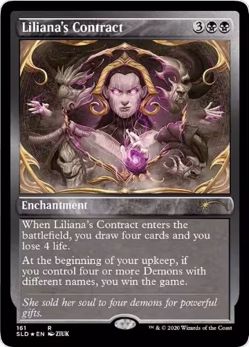 Liliana's Contract (161) (Foil Etched) (161), Secret Lair Drop Series — Magic card price
