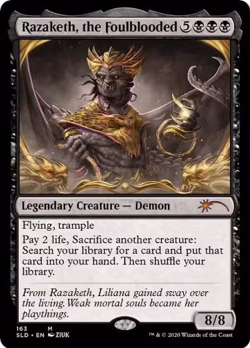 Razaketh, the Foulblooded (163), Secret Lair Drop Series — Magic card price