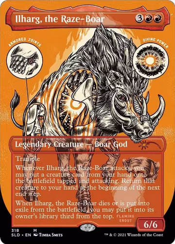 Ilharg, the Raze-Boar (Foil Etched) (318), Secret Lair Drop Series — Magic card price