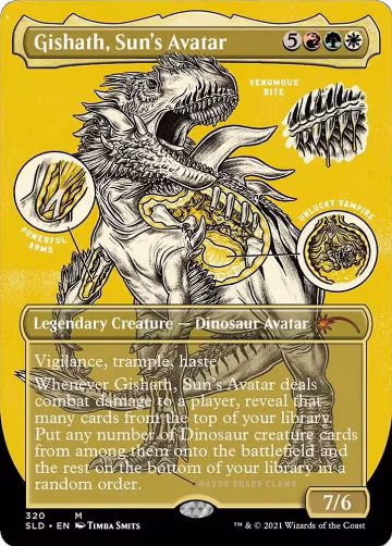 Gishath, Sun's Avatar (Foil Etched) (320), Secret Lair Drop Series — Magic card price