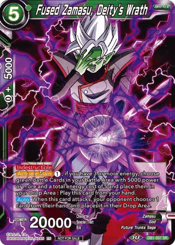 Fused Zamasu, Deity's Wrath (DB1-057), Tournament Promotion Cards — DB Super card price