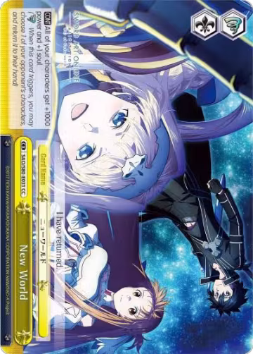 New World (SAO/S80-E031 CC), Sword Art Online -Alicization- Vol.2 — Weiß Schwarz card price