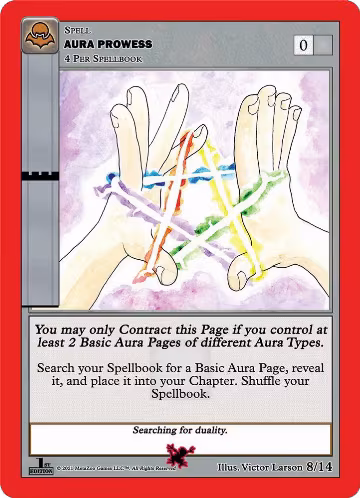 Aura Prowess (Moca Vampire) (8/14), Nightfall: First Edition Release Event Deck — MetaZoo card price
