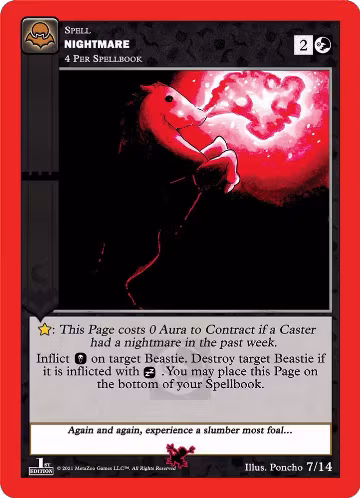 Nightmare (7/14), Nightfall: First Edition Release Event Deck — MetaZoo card price