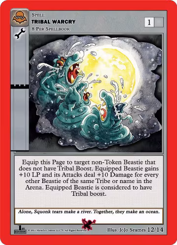 Tribal Warcry (12/14), Nightfall: First Edition Release Event Deck — MetaZoo card price