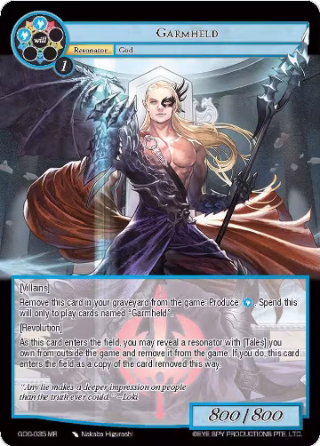 Garmheld (GOG-035), Game of Gods — Force of Will card price