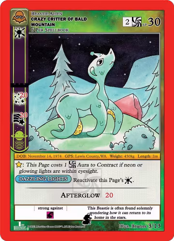 Crazy Critter of Bald Mountain (3/13), Nightfall: First Edition Release Event Deck — MetaZoo card price