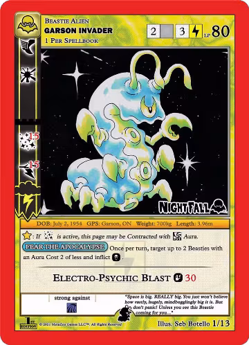 Garson Invader (1/13) — card price