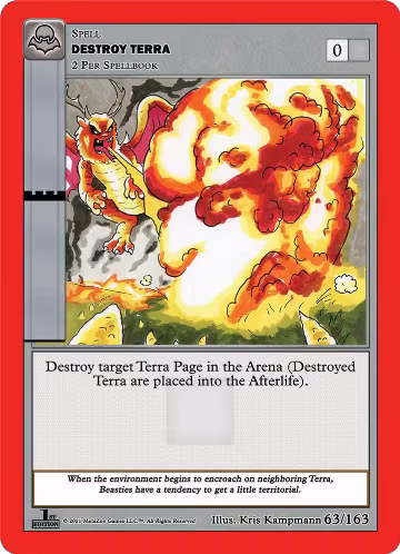 Destroy Terra (63/163), Nightfall: First Edition — MetaZoo card price