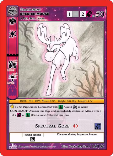 Specter Moose (116/163), Nightfall: First Edition — MetaZoo card price