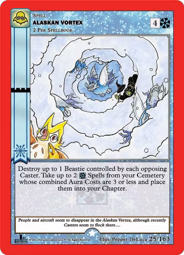 Alaskan Vortex (25/163), Nightfall: First Edition — MetaZoo card price
