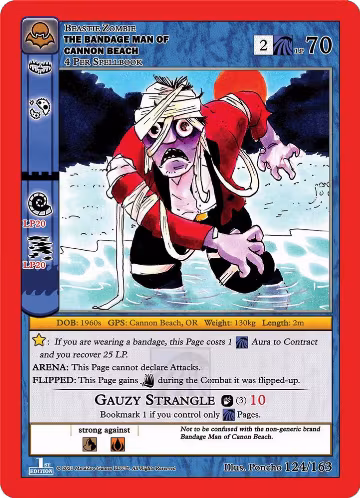 The Bandage Man Of Cannon Beach (124/163), Nightfall: First Edition — MetaZoo card price