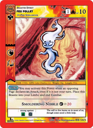 Feu Follet (88/163), Nightfall: First Edition — MetaZoo card price