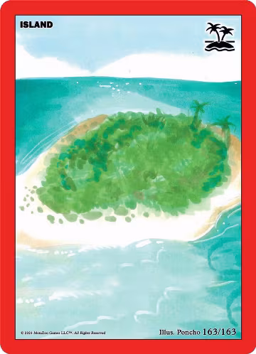 Island (163/163), Nightfall: First Edition — MetaZoo card price