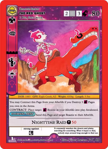 The Red Ghost (17/163), Nightfall: First Edition — MetaZoo card price