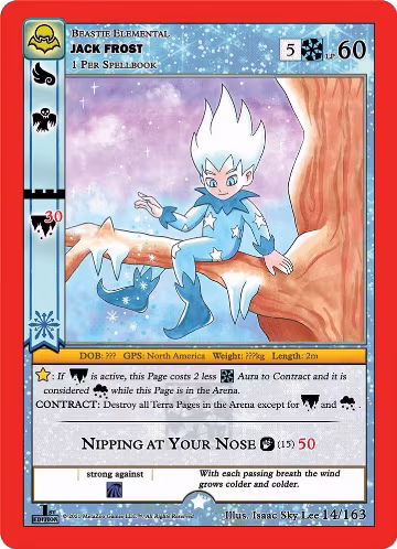 Jack Frost (14/163), Nightfall: First Edition — MetaZoo card price