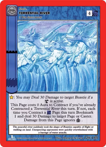 Torrential River (128/163), Nightfall: First Edition — MetaZoo card price