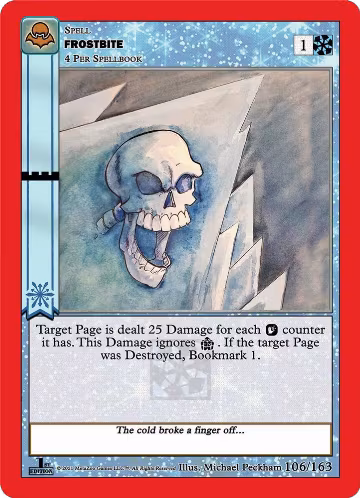 Frostbite (106/163), Nightfall: First Edition — MetaZoo card price