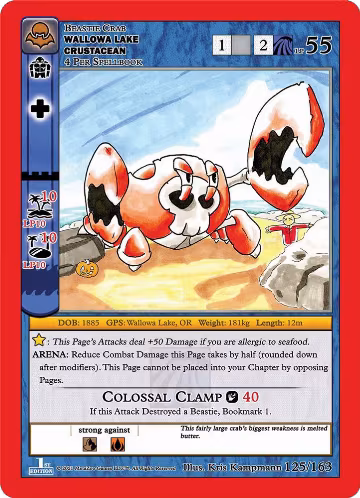 Wallowa Lake Crustacean (125/163), Nightfall: First Edition — MetaZoo card price