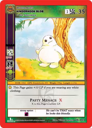 Kinderhook Blob (78/163), Nightfall: First Edition — MetaZoo card price