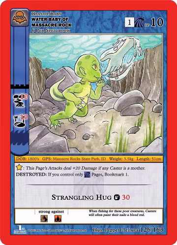 Water Baby Of Massacre Rock (126/163), Nightfall: First Edition — MetaZoo card price
