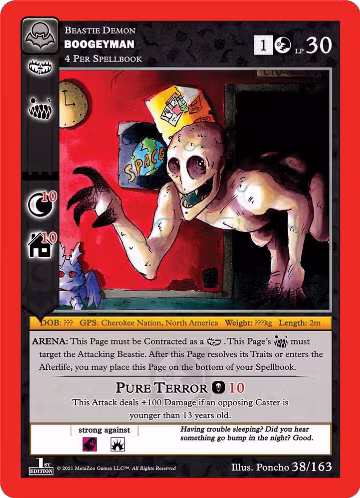 Boogeyman (38/163), Nightfall: First Edition — MetaZoo card price