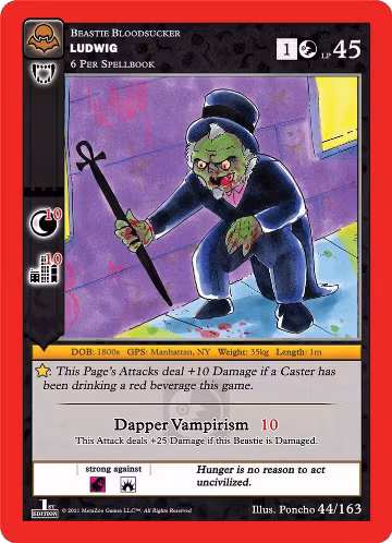 Ludwig (44/163), Nightfall: First Edition — MetaZoo card price