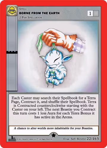 Borne From The Earth (22/163), Nightfall: First Edition — MetaZoo card price