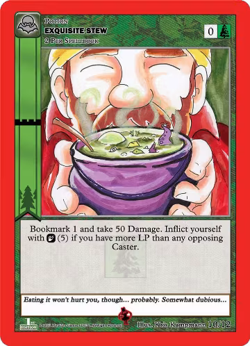 Exquisite Stew (10/12), Nightfall: First Edition Release Event Deck — MetaZoo card price
