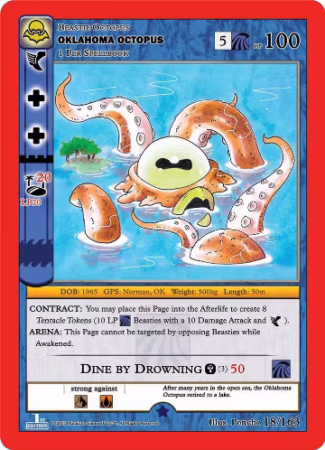 Oklahoma Octopus (18/163), Nightfall: First Edition — MetaZoo card price