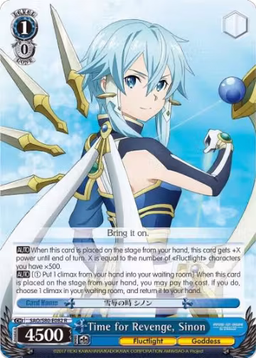 Time for Revenge, Sinon (SAO/S80-E082 R), Sword Art Online -Alicization- Vol.2 — Weiß Schwarz card price