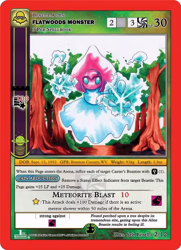 Flatwoods Monster (2/12), Nightfall: First Edition Tribal Theme Decks — MetaZoo card price