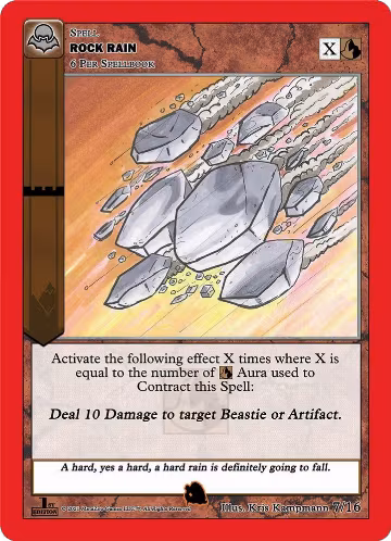 Rock Rain (7/16), Nightfall: First Edition Tribal Theme Decks — MetaZoo card price
